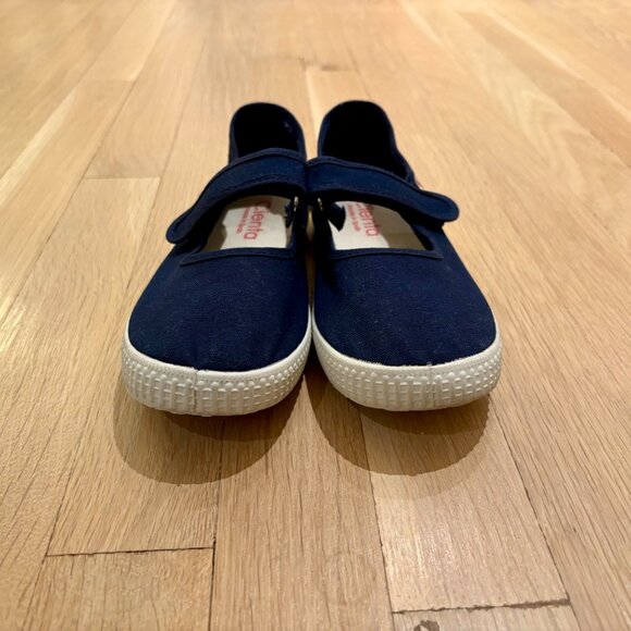 Cienta Kids Mary Janes Navy Blue Size 34 (3) - Picture 7 of 9